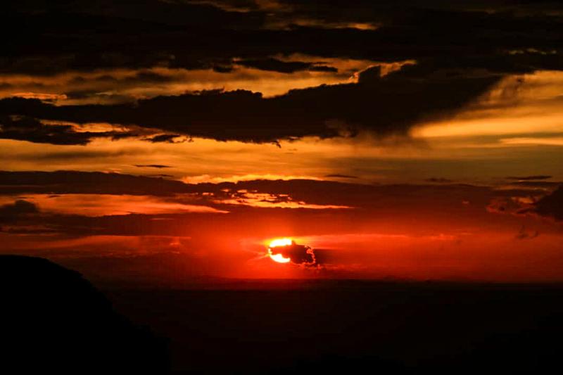 sunset in Uganda