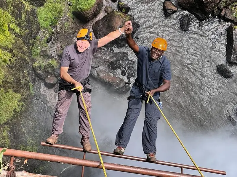 Abseiling Sipi Falls