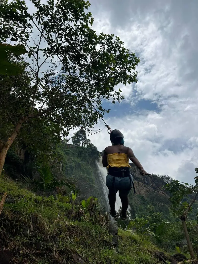 Zip lining sisiyi falls