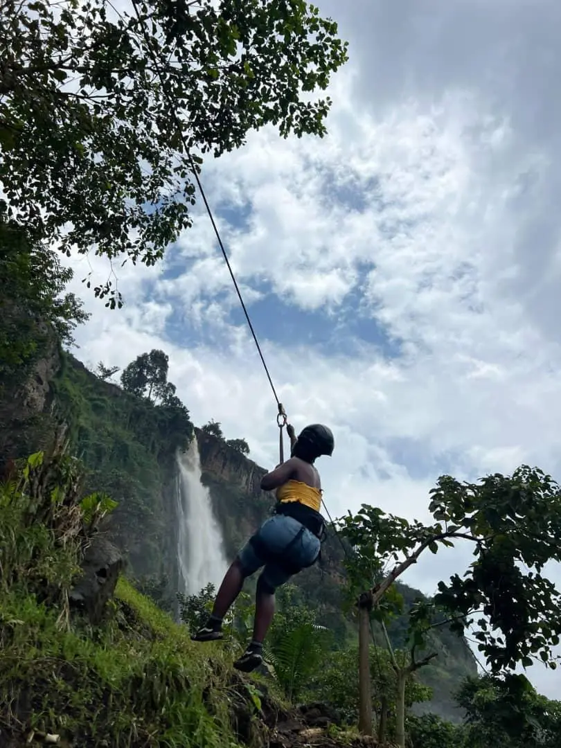 Ziplining on Mount Elgon